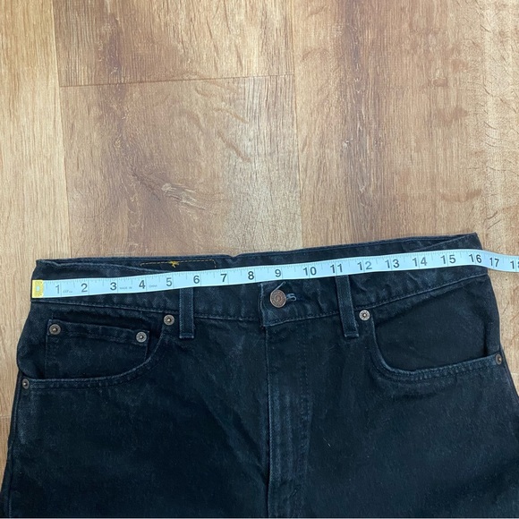 Levi's 550 Relaxed Fit Tapered Faded Black Jeans Mens 34x30 USA Made Vintage 90s - Picture 4 of 14